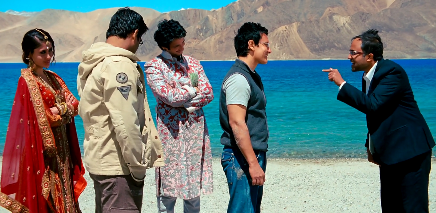 Bollywood hit 3 Idoits is famed for its location shoot at Pangong lake in Ladakh (bollywink)