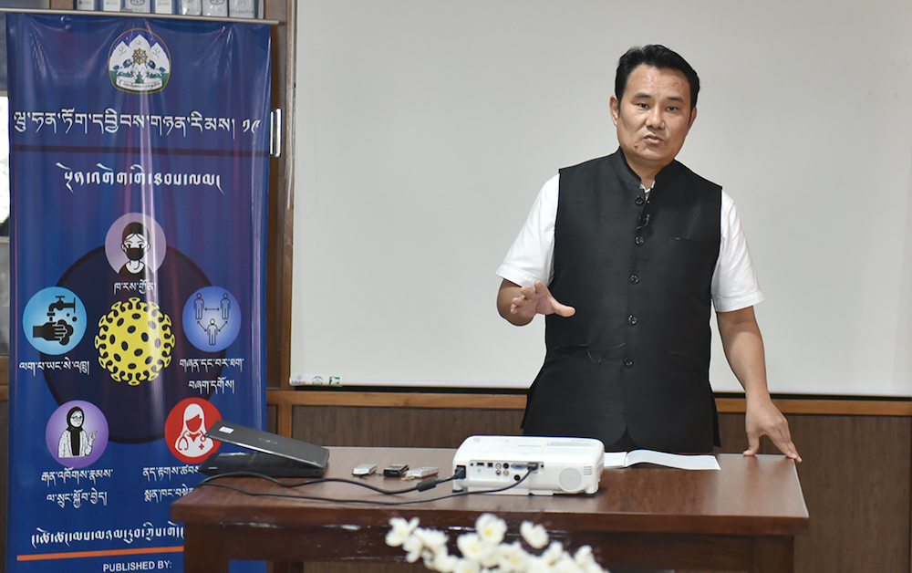 CTA Health minister Choekyong Wangchuk addresses the WBW event on Aug 4 (Photo- CTA)