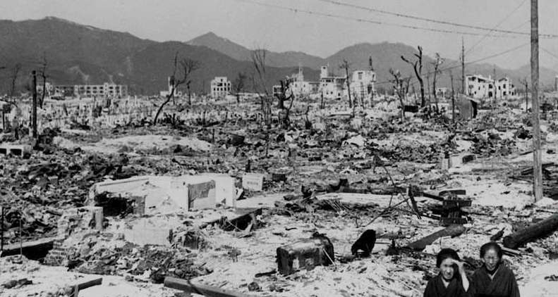 Death and destruction in the aftermath of the atom bomb that levelled two cities in Japan (Image courtesy US Dept of Energy)