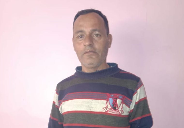 Rajesh Kumar, a local Indian who lives in Gamru Village, Dharamshala.