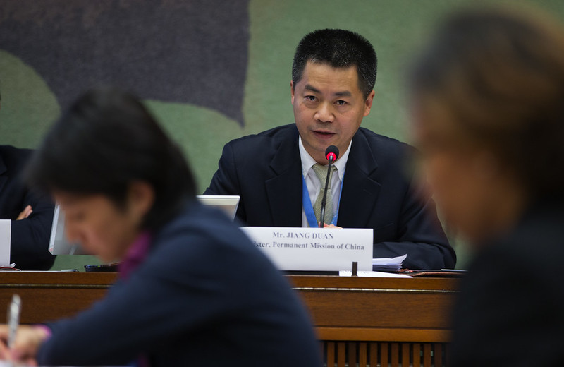 Jiang Duan, Minister at China's mission to the UNHRC in Geneva (UN Watch)