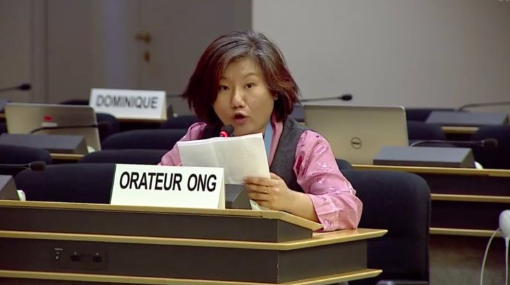 Thinley Chukki, Special Appointee at Tibet Geneva Bureau during the 44th session of UNHRC (Photo- CTA)