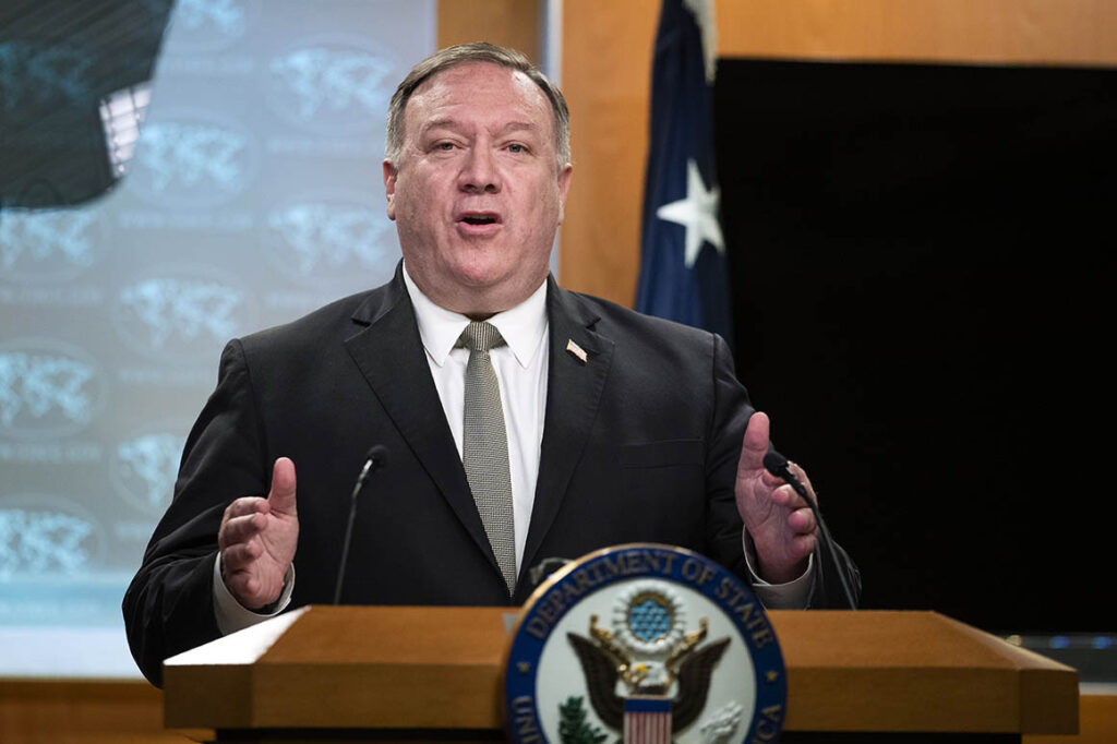 US Secretary of state Mike Pompeo is one of the most vocal critic of China among the ranks of the Trump administration (Politico)