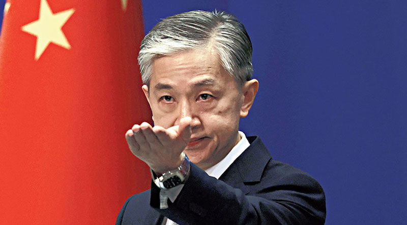 Chinese Foreign Minister spokesperson Wang Wenbin (Photo- AP)