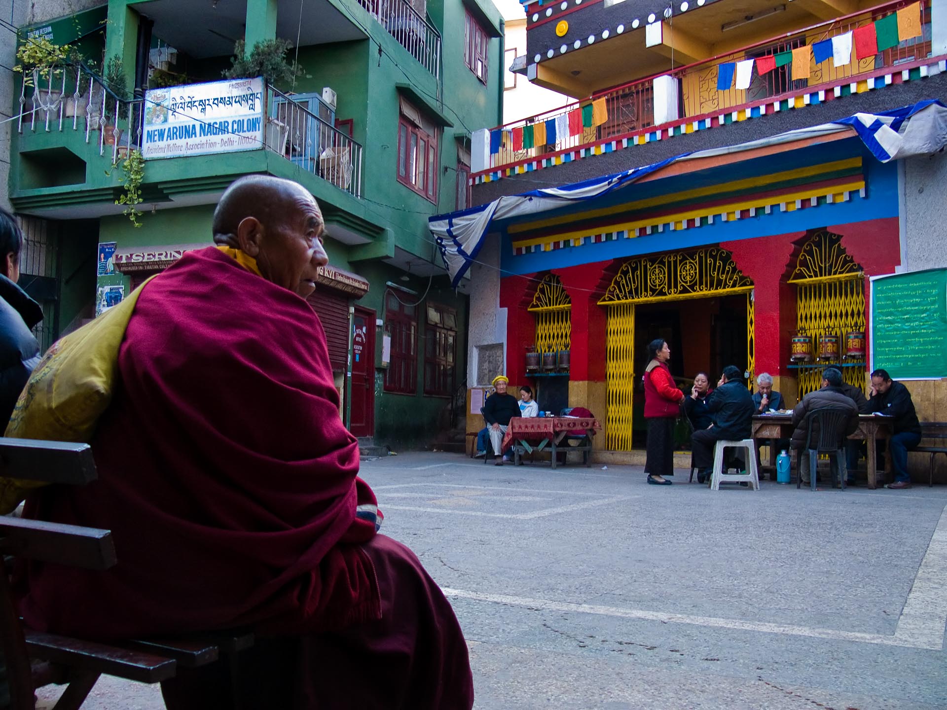 Tibetans in Samyeling settlement known commonly as MT in Delhi. Photo courtesy DforDelhi