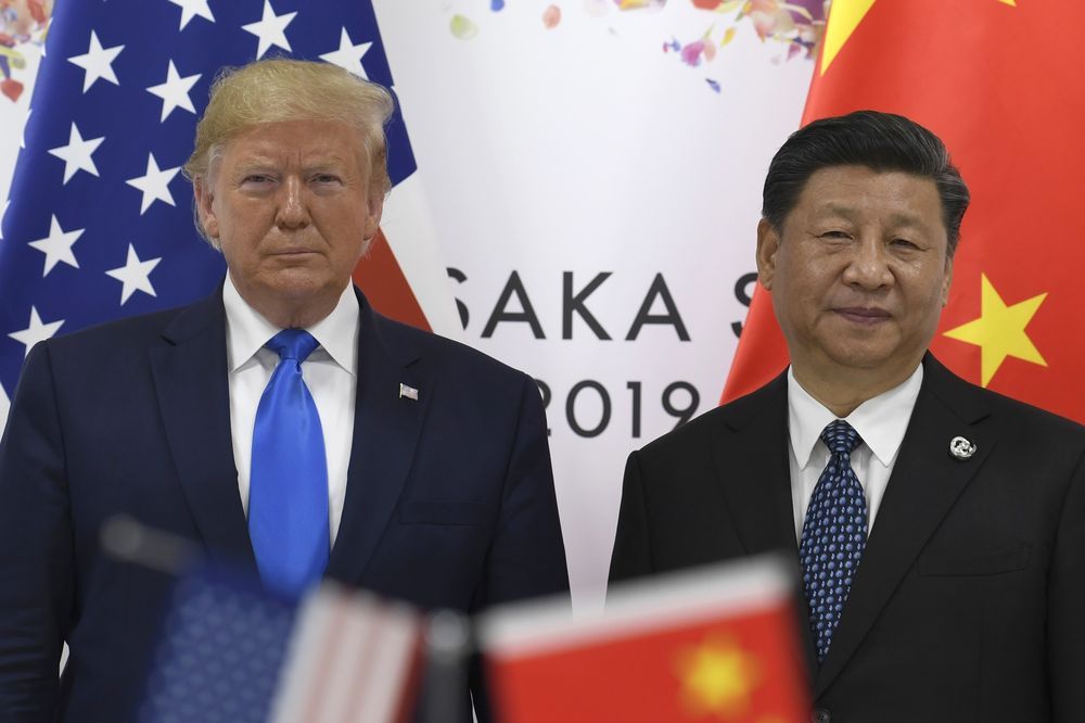 US President Donald Trump with Chinese President Xi Jinping at the G-20 meeting in Osaka, Japan in June 2019 (Photo- AP)